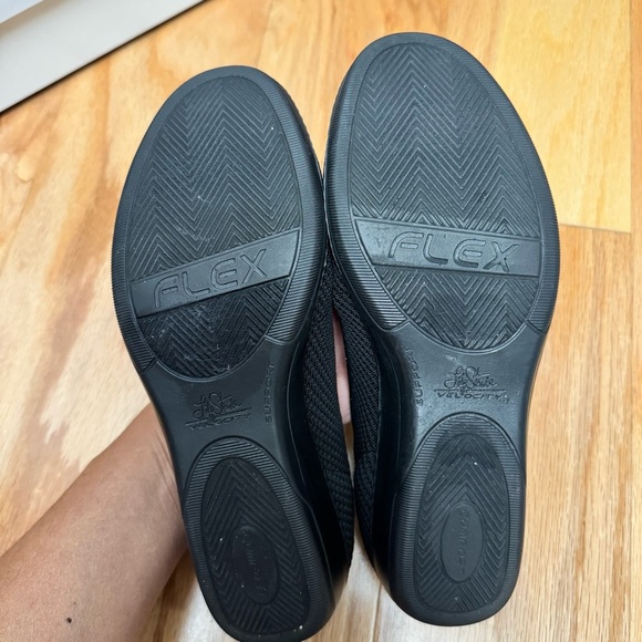 LifeStride Indy Wedge black flats Slip-On comfort shoes size 7 W - Picture 8 of 10